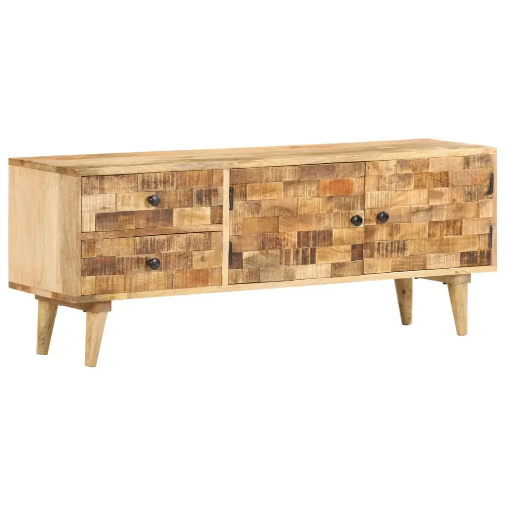 TV Cabinet 120x30x45 cm Solid Mango Wood TV Cabinet 120x30x45 cm Solid Mango Wood