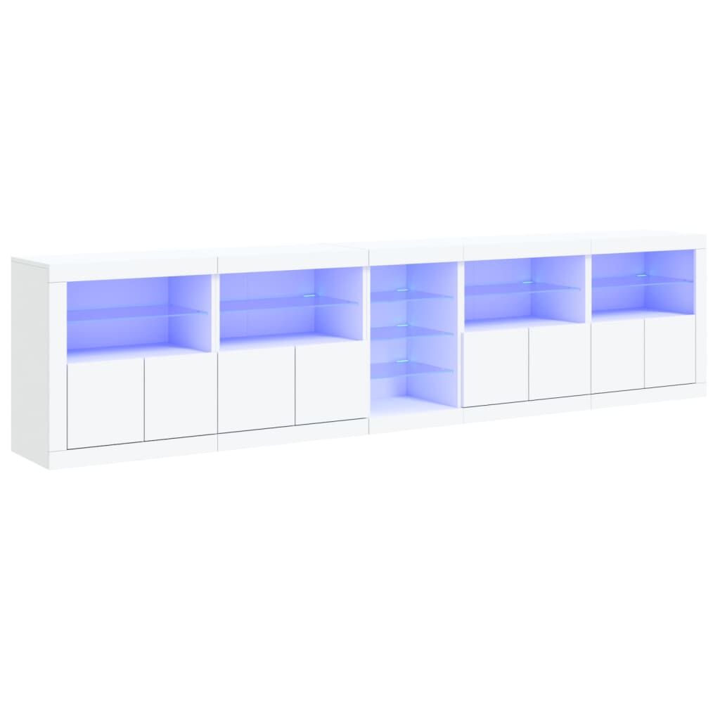 Sideboard with LED Lights White 283x37x67 cm Sideboard with LED Lights White 283x37x67 cm