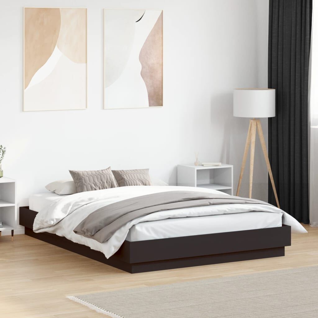 Bed Frame without Mattress Black 135x190 cm Bed Frame without Mattress Black 135x190 cm