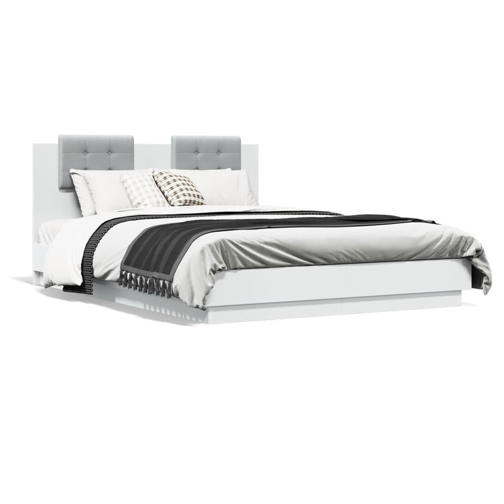 Bed Frame without Mattress White 150x200 cm Bed Frame without Mattress White 150x200 cm