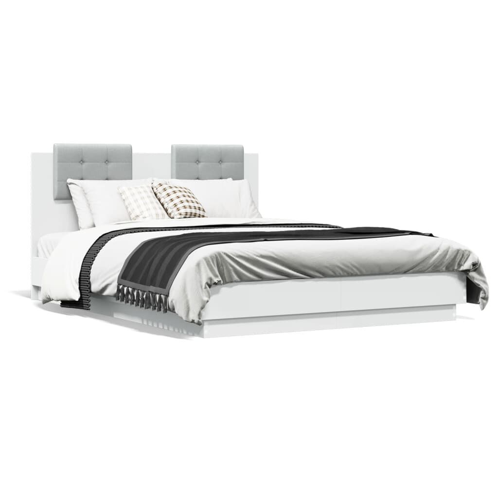 Bed Frame without Mattress White 135x190 cm Bed Frame without Mattress White 135x190 cm