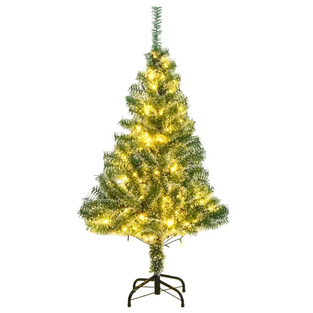 Artificial Christmas Tree 150 LEDs & Flocked Snow 120 cm Artificial Christmas Tree 150 LEDs & Flocked Snow 120 cm