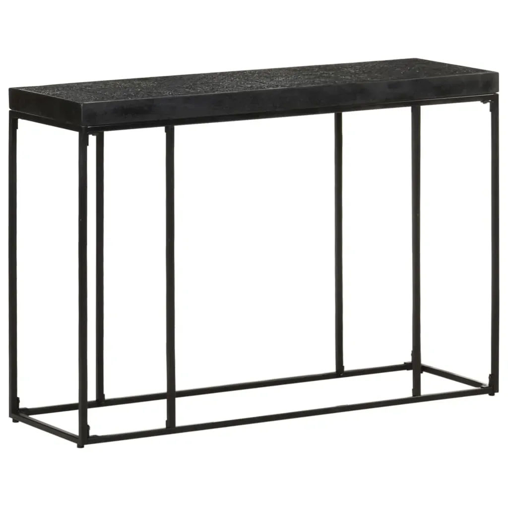 Console Table Black 110x35x76 cm Solid Acacia and Mango Wood Console Table Black 110x35x76 cm Solid Acacia and Mango Wood
