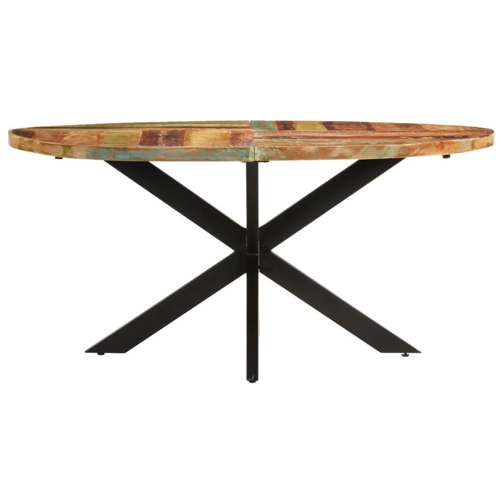 Dining Table 160x90x75 cm Solid Reclaimed Wood Dining Table 160x90x75 cm Solid Reclaimed Wood