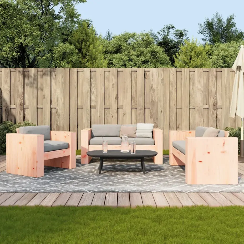 2 Piece Garden Lounge Set Solid Wood Douglas 2 Piece Garden Lounge Set Solid Wood Douglas