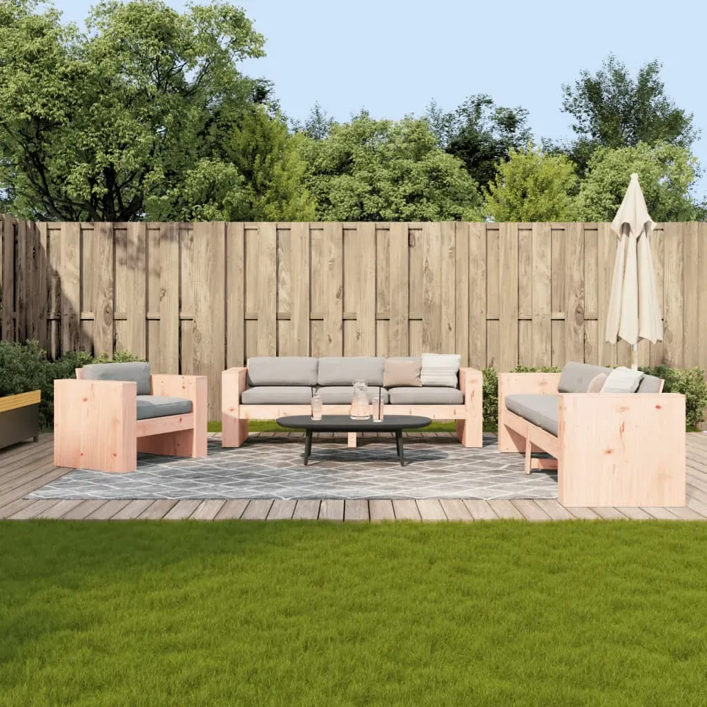 2 Piece Garden Lounge Set Solid Wood Douglas 2 Piece Garden Lounge Set Solid Wood Douglas