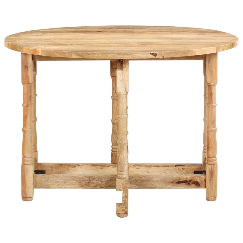 Dining Table Round 110x76 cm Solid Mango Wood Dining Table Round 110x76 cm Solid Mango Wood