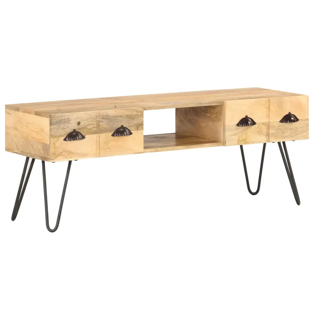 TV Cabinet 120x35x45 cm Solid Mango Wood TV Cabinet 120x35x45 cm Solid Mango Wood