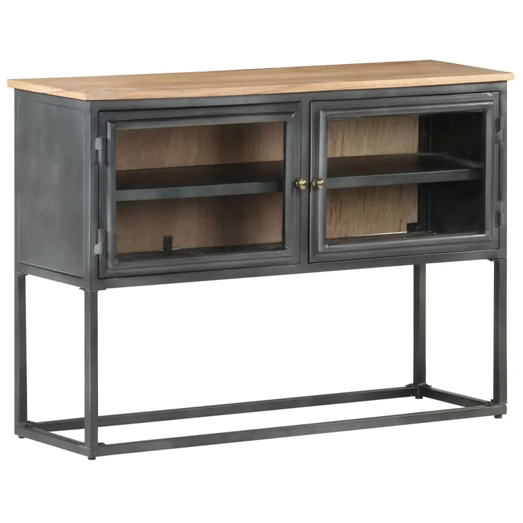 Sideboard Grey 100x30x70 cm Solid Acacia Wood Sideboard Grey 100x30x70 cm Solid Acacia Wood