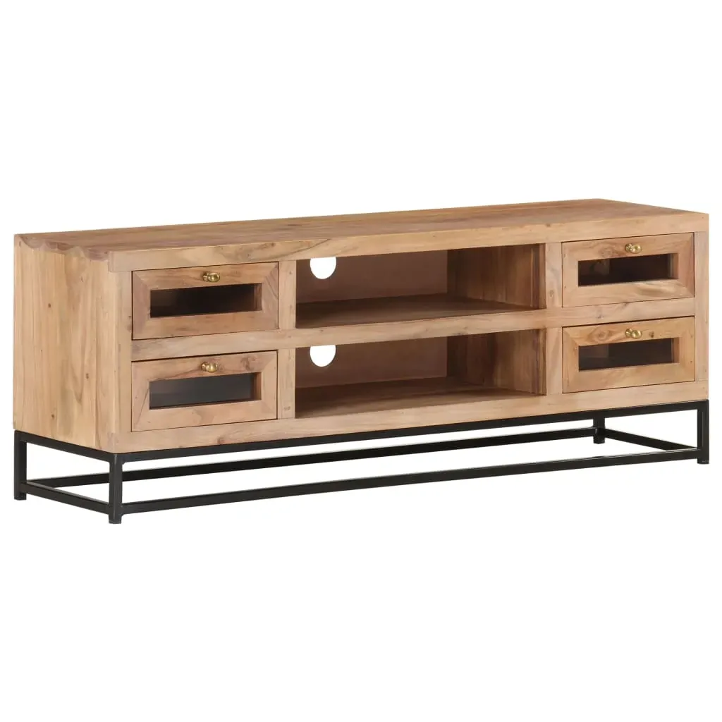 TV Cabinet 110x30x40 cm Solid Acacia Wood TV Cabinet 110x30x40 cm Solid Acacia Wood