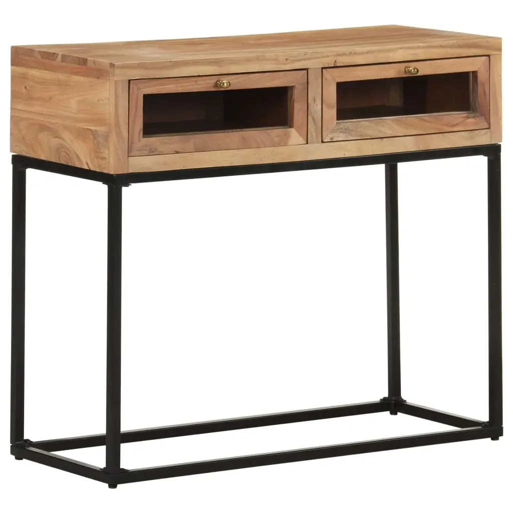 Console Table 90x35x76 cm Solid Acacia Wood Console Table 90x35x76 cm Solid Acacia Wood