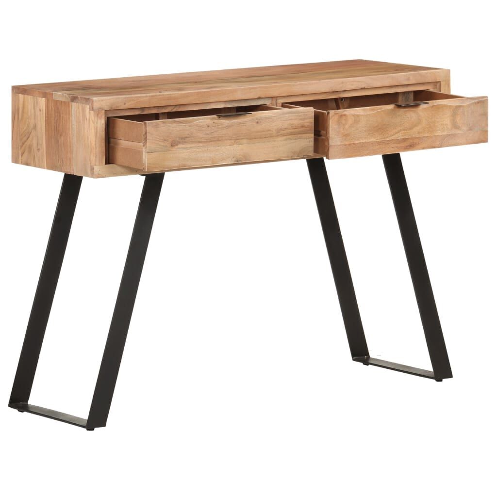 Console Table 100x35x76 cm Solid Acacia Wood with Live Edges Console Table 100x35x76 cm Solid Acacia Wood with Live Edges