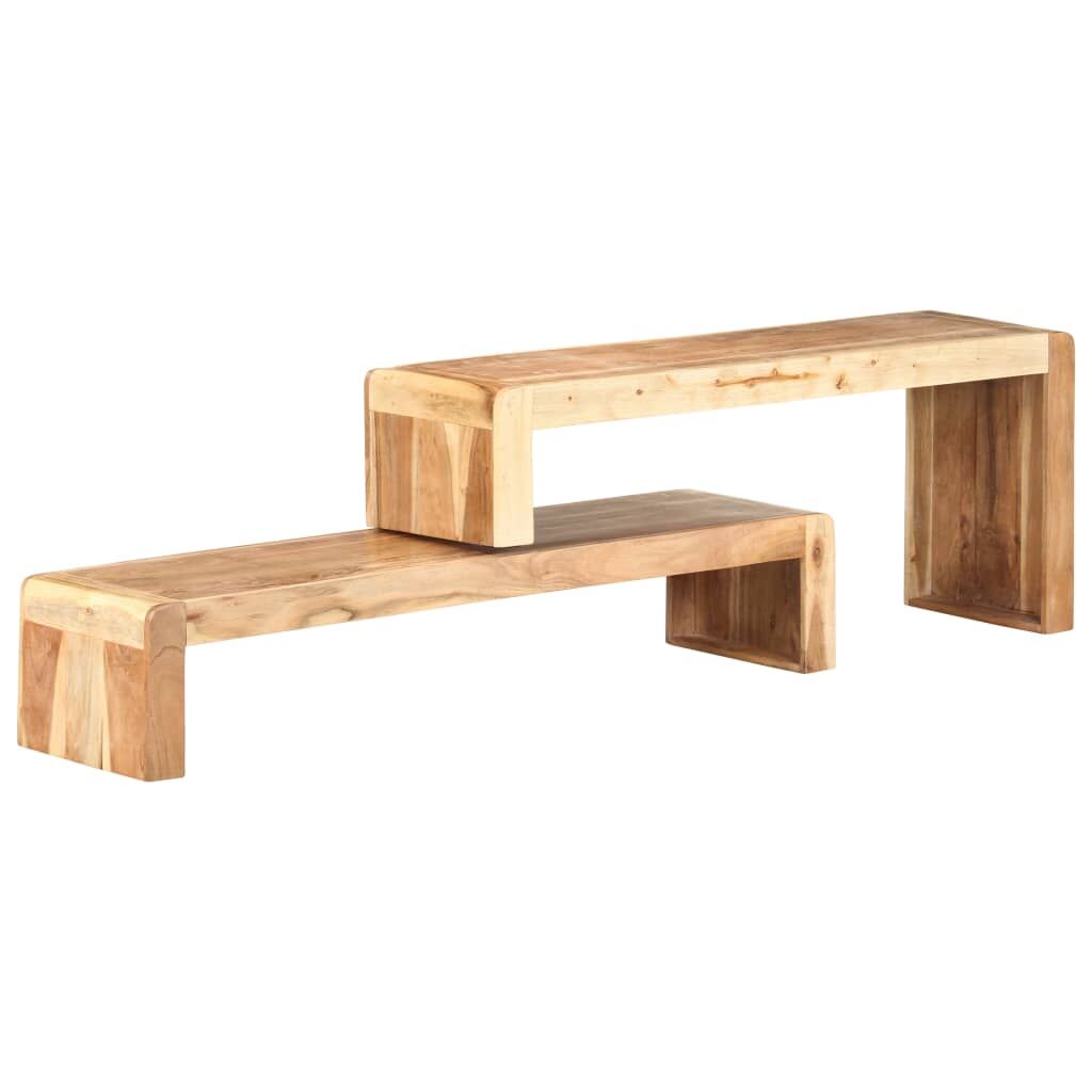 2 Piece TV Cabinet Solid Acacia Wood 2 Piece TV Cabinet Solid Acacia Wood