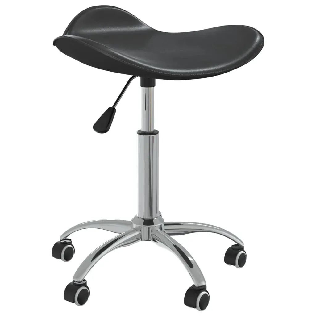 Salon Spa Stool Black Faux Leather Salon Spa Stool Black Faux Leather