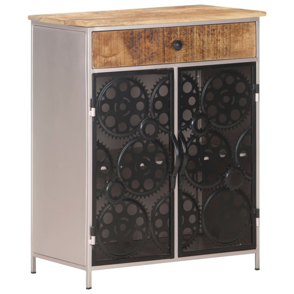 Sideboard 60x35x75 cm Rough Mango Wood & Iron Sideboard 60x35x75 cm Rough Mango Wood & Iron