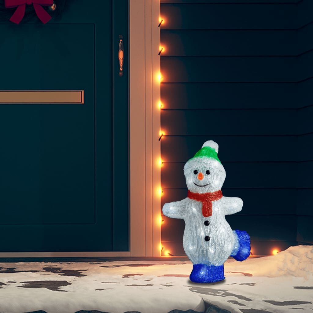 LED Christmas Acrylic Snowman Figure Indoor and Outdoor 30cm LED Christmas Acrylic Snowman Figure Indoor and Outdoor 30cm