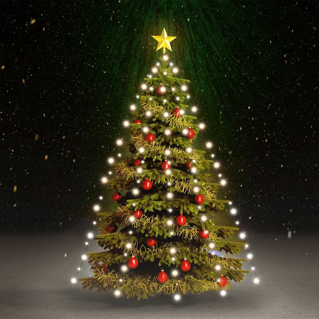 Christmas Tree Net Lights with 180 LEDs Cold White 180 cm Christmas Tree Net Lights with 180 LEDs Cold White 180 cm