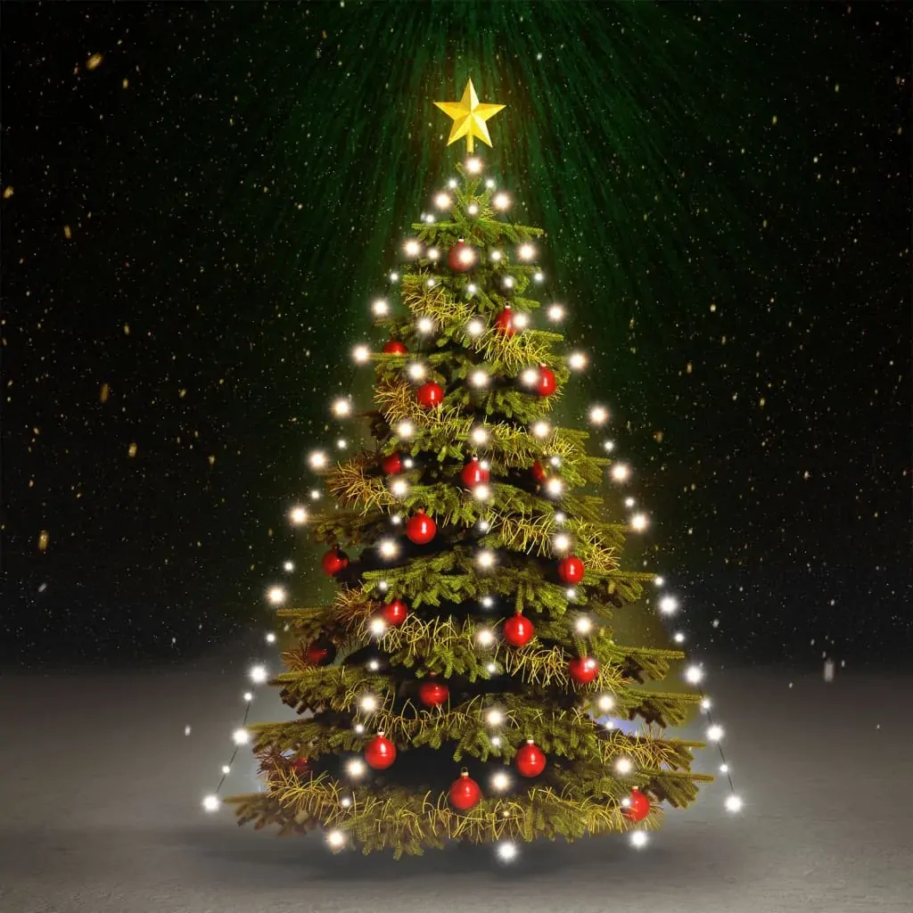 Christmas Tree Net Lights with 210 LEDs Cold White 210 cm Christmas Tree Net Lights with 210 LEDs Cold White 210 cm