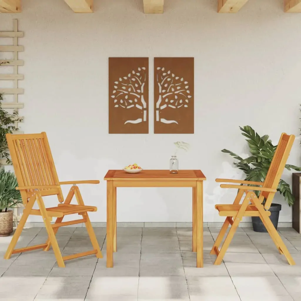 3 Piece Garden Dining Set Solid Wood Acacia 3 Piece Garden Dining Set Solid Wood Acacia