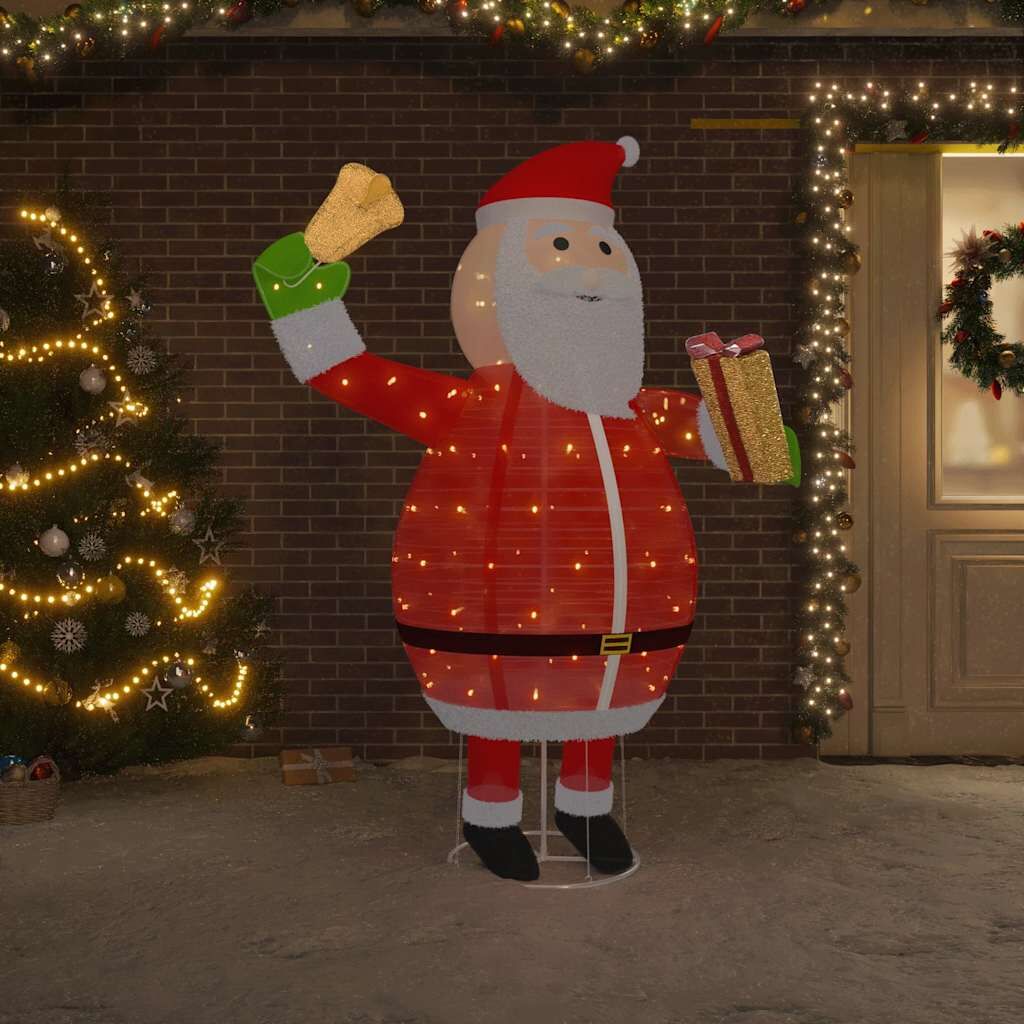 Decorative Christmas Santa Claus Figure LED Luxury Fabric 180 cm Decorative Christmas Santa Claus Figure LED Luxury Fabric 180 cm