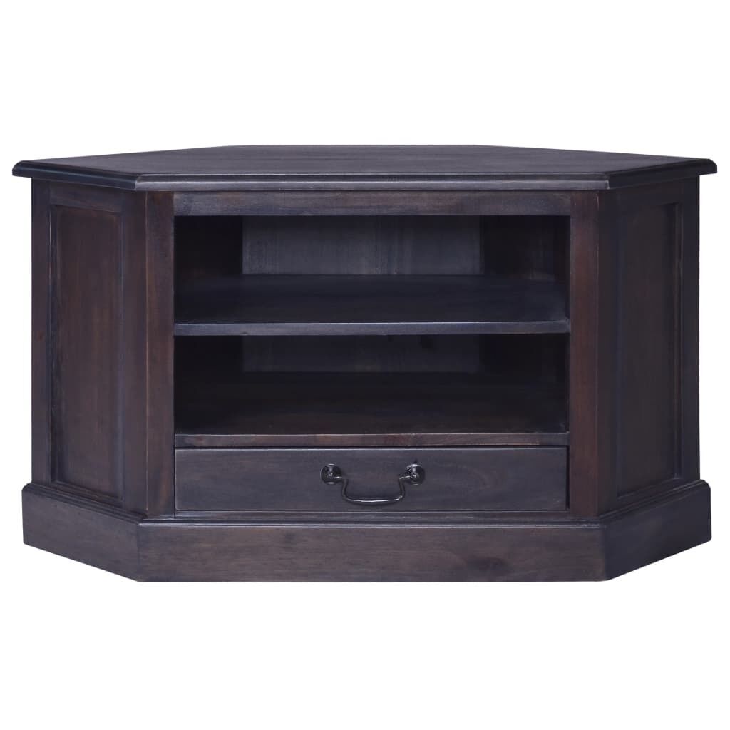 Corner TV Cabinet Light Black 80x40x49 cm Solid Wood Mahogany Corner TV Cabinet Light Black 80x40x49 cm Solid Wood Mahogany