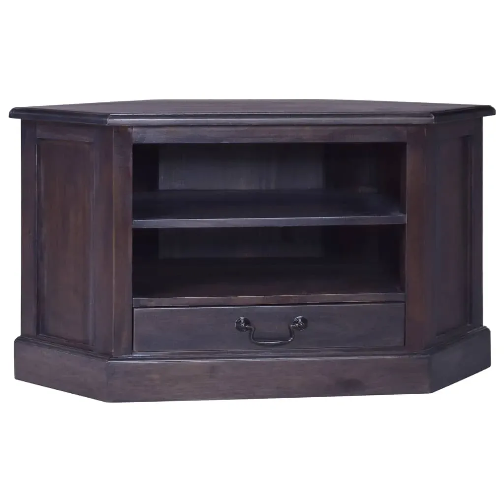 Corner TV Cabinet Light Black 80x40x49 cm Solid Wood Mahogany Corner TV Cabinet Light Black 80x40x49 cm Solid Wood Mahogany