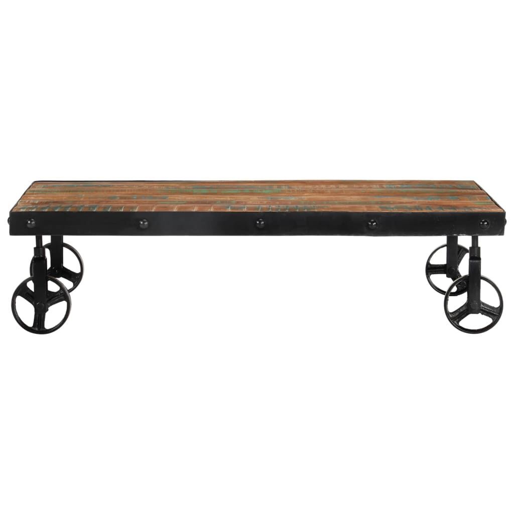 Coffee Table with Wheels 100x60x26 cm Solid Wood Reclaimed Coffee Table with Wheels 100x60x26 cm Solid Wood Reclaimed