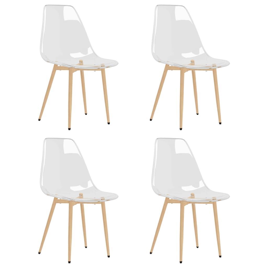 Dining Chairs 4 pcs Transparent PET Dining Chairs 4 pcs Transparent PET