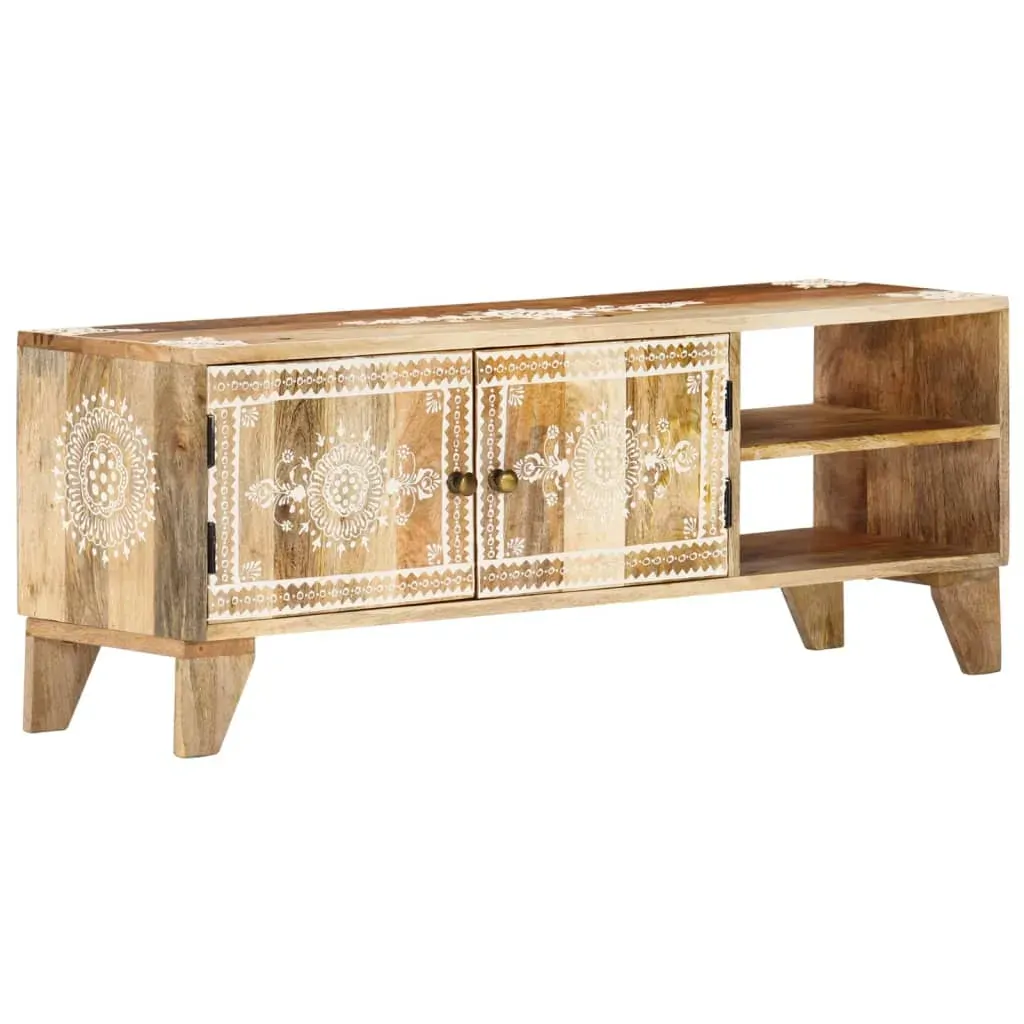 TV Cabinet 110x30x40 cm Solid Wood Mango TV Cabinet 110x30x40 cm Solid Wood Mango