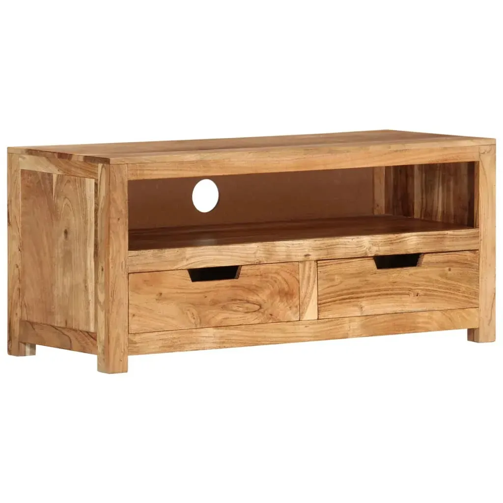 TV Cabinet 88x35x40 cm Solid Wood Acacia TV Cabinet 88x35x40 cm Solid Wood Acacia