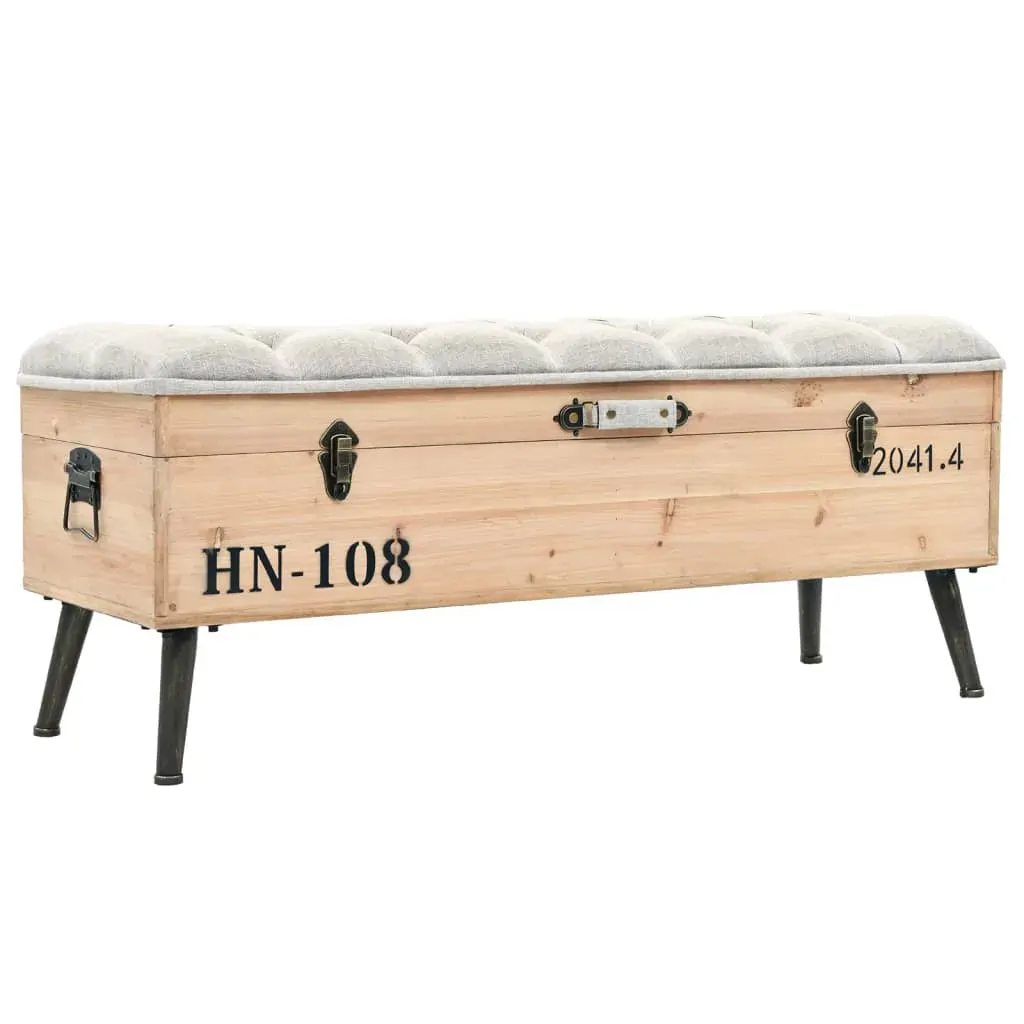 Storage Bench 110 cm Solid Firwood Storage Bench 110 cm Solid Firwood