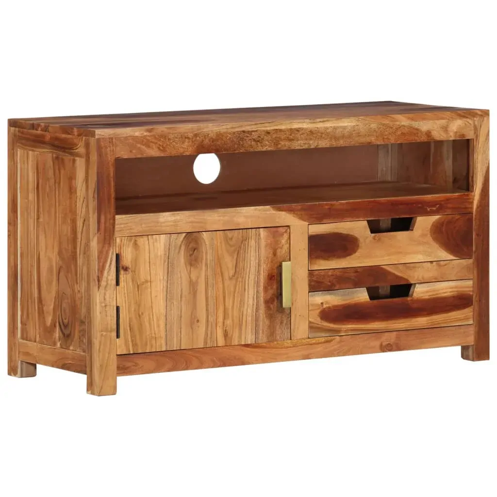 TV Cabinet 90x34.5x50 cm Solid Wood Acacia TV Cabinet 90x34.5x50 cm Solid Wood Acacia