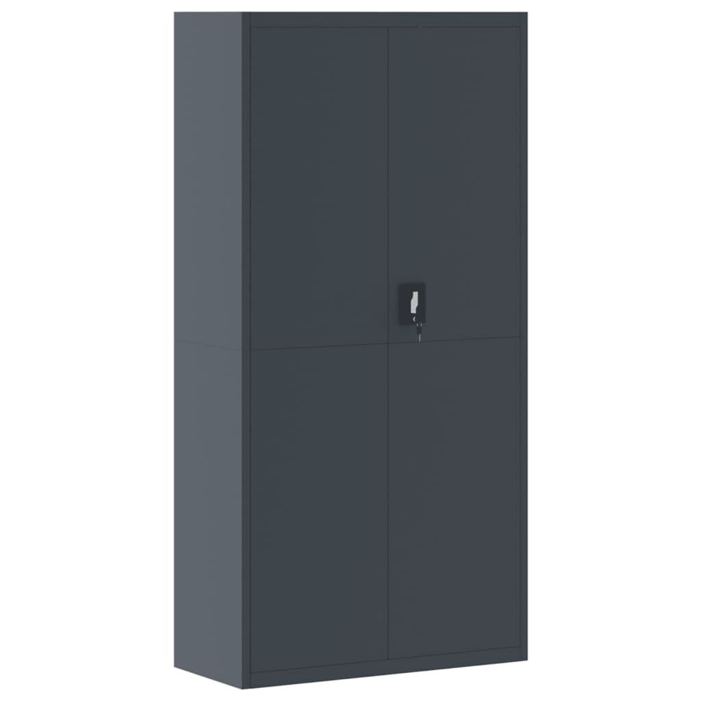 File Cabinet Anthracite 90x40x180 cm Steel File Cabinet Anthracite 90x40x180 cm Steel