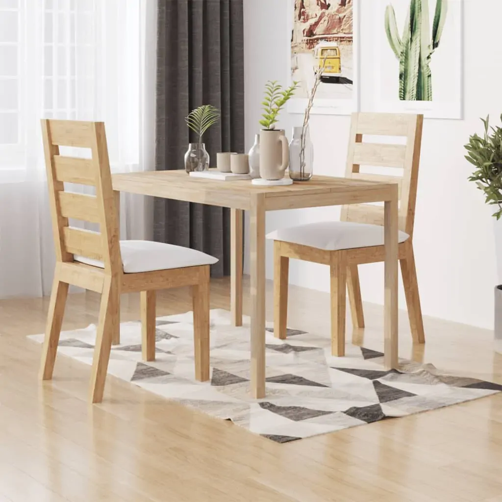 Dining Table 110x70x75 cm Solid Wood Acacia Dining Table 110x70x75 cm Solid Wood Acacia