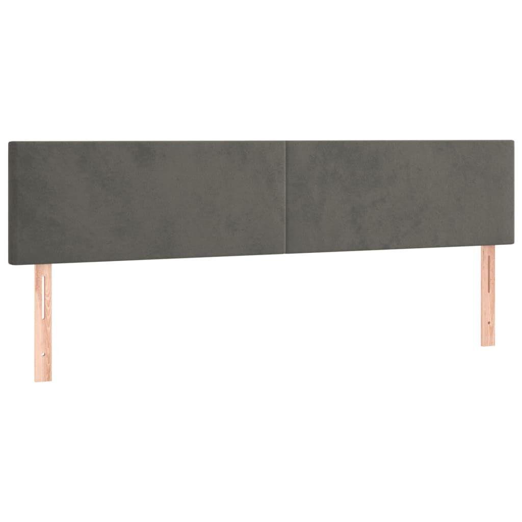 Headboards 2 pcs Dark Grey 100 cm Velvet Headboards 2 pcs Dark Grey 100 cm Velvet