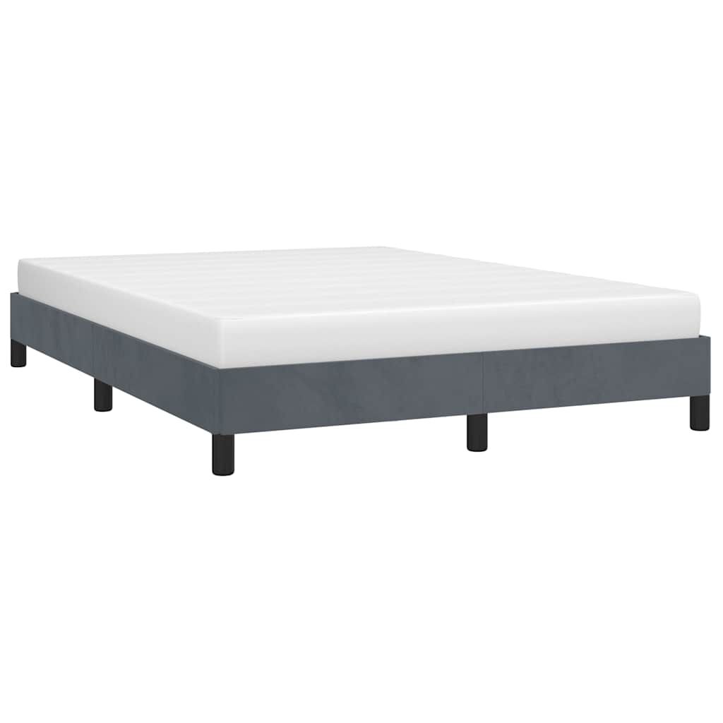 Bed Frame without Mattress Dark Grey 152x203 cm Queen Velvet Bed Frame without Mattress Dark Grey 152x203 cm Queen Velvet