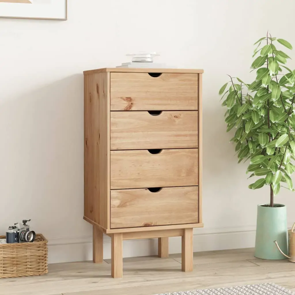 Drawer Cabinet OTTA 45x39x90cm Solid Wood Pine Drawer Cabinet OTTA 45x39x90cm Solid Wood Pine