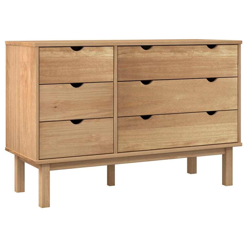 Drawer Cabinet OTTA 111x43x73.5 cm Solid Wood Pine Drawer Cabinet OTTA 111x43x73.5 cm Solid Wood Pine