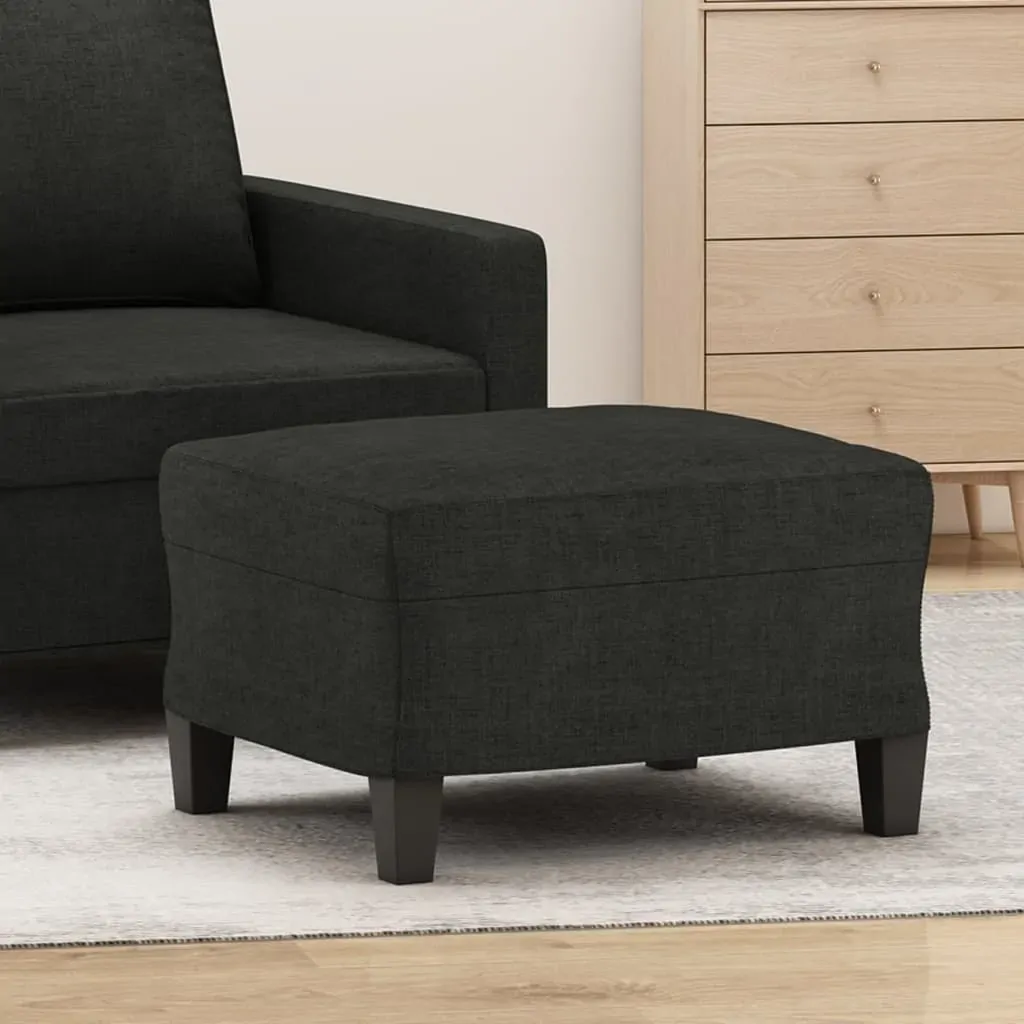 Footstool Black 60x50x41 cm Fabric Footstool Black 60x50x41 cm Fabric