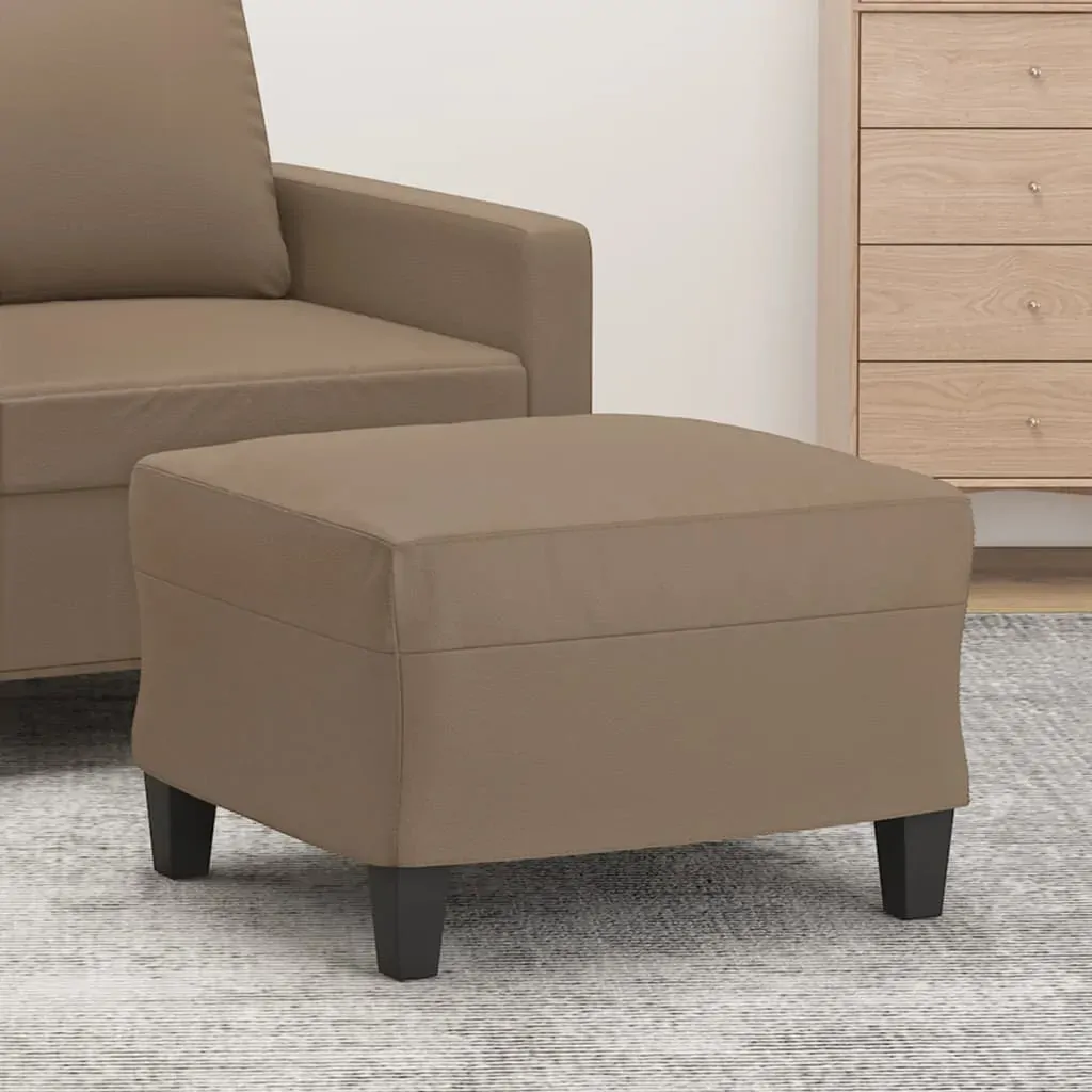 Footstool Cappuccino 60x50x41 cm Faux Leather Footstool Cappuccino 60x50x41 cm Faux Leather