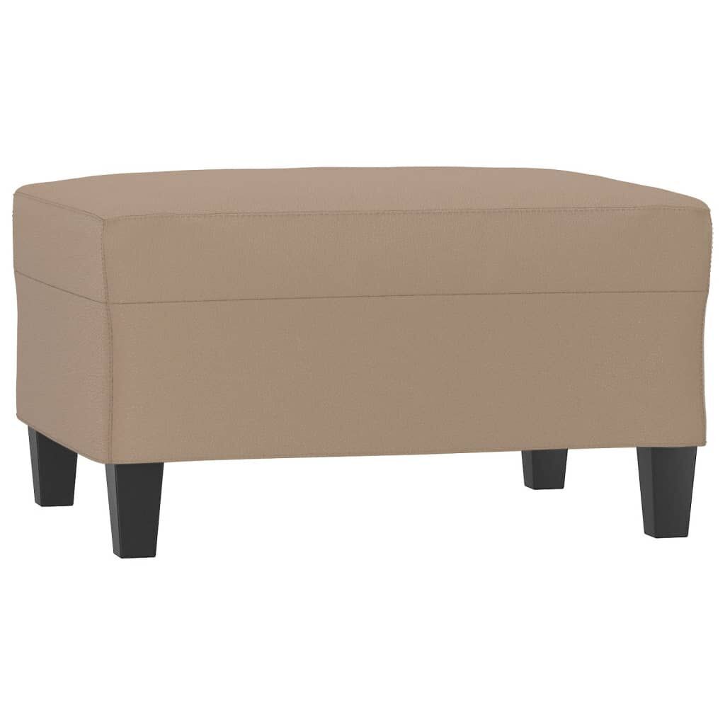 Footstool Cappuccino 70x55x41 cm Faux Leather Footstool Cappuccino 70x55x41 cm Faux Leather