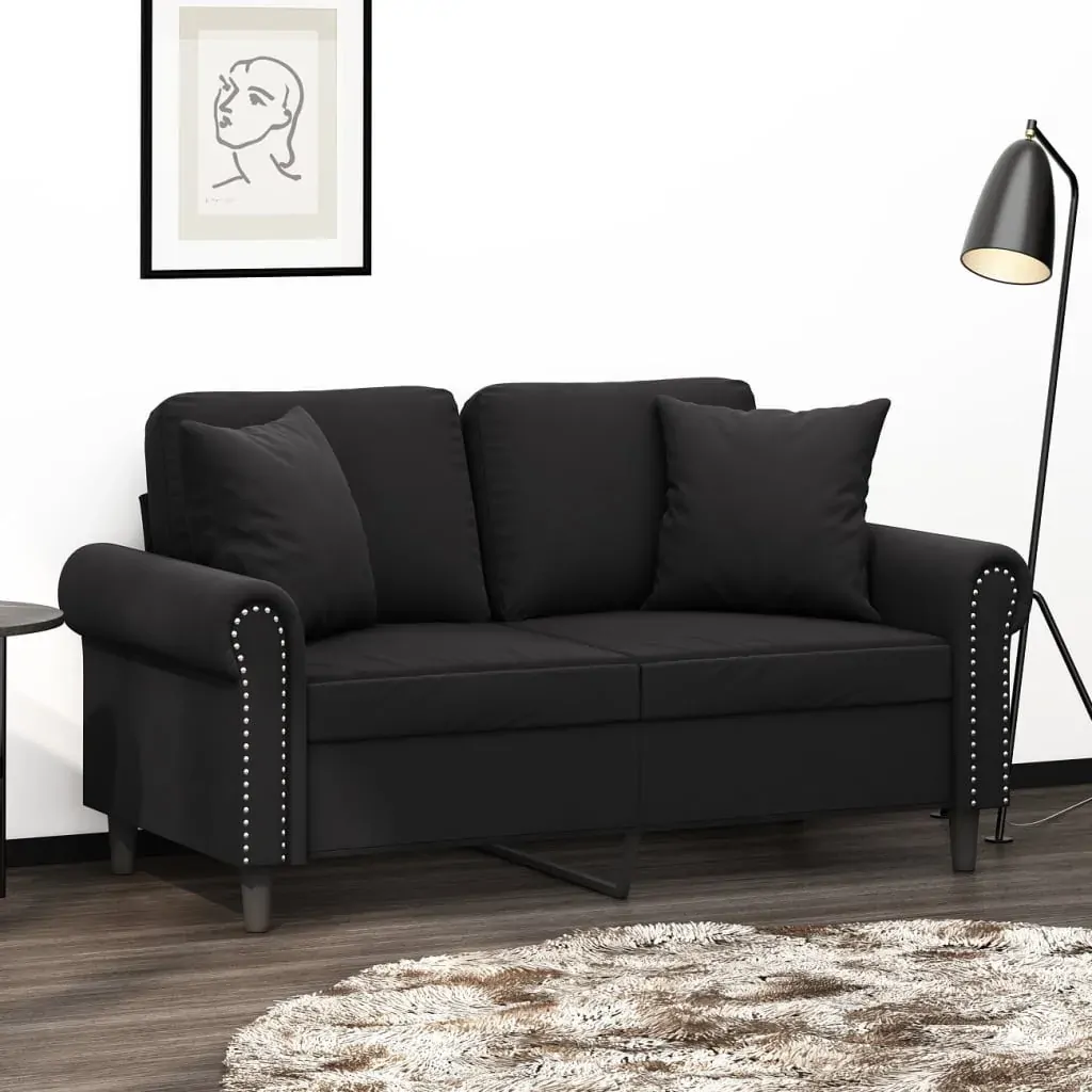 Throw Pillows 2 pcs Black 40x40 cm Velvet Throw Pillows 2 pcs Black 40x40 cm Velvet