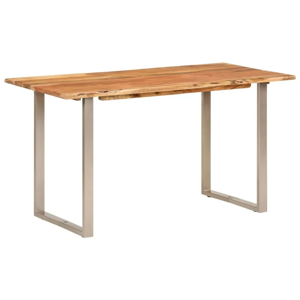 Dining Table 140x70x76 cm Solid Wood Acacia Dining Table 140x70x76 cm Solid Wood Acacia