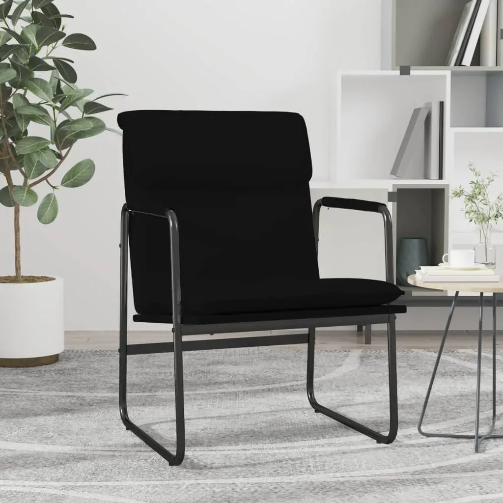 Lounge Chair Black 55x64x80 cm Faux Leather Lounge Chair Black 55x64x80 cm Faux Leather