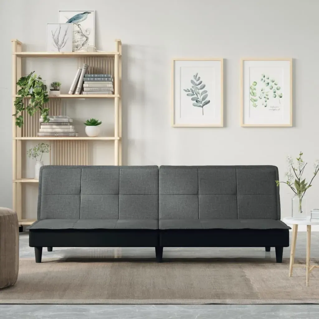 Sofa Bed Dark Grey Fabric Sofa Bed Dark Grey Fabric