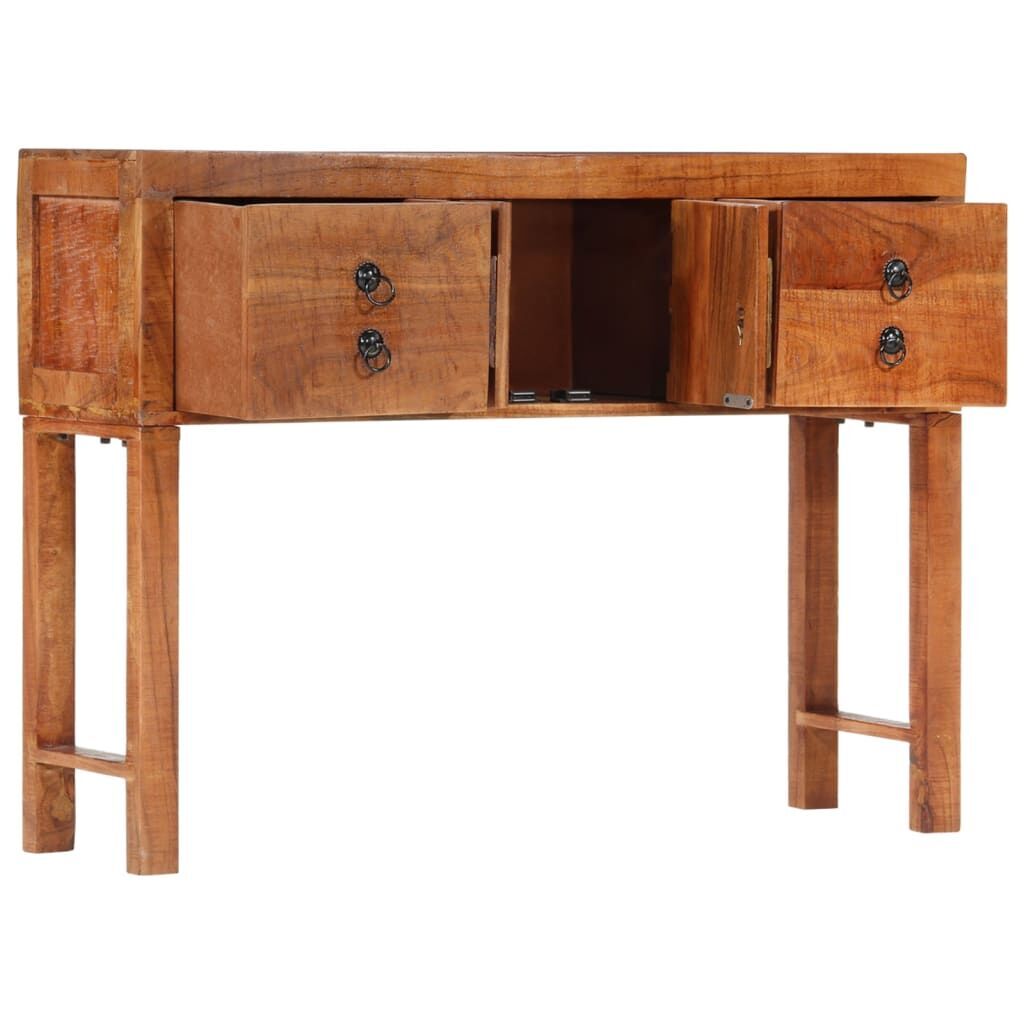 Console Table 120x32x80 cm Solid Rough Wood Acacia Console Table 120x32x80 cm Solid Rough Wood Acacia