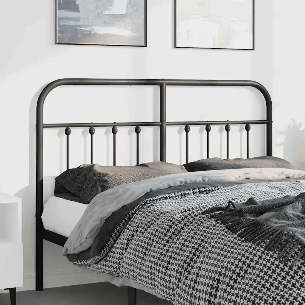 Metal Headboard Black 152 cm Queen Metal Headboard Black 152 cm Queen