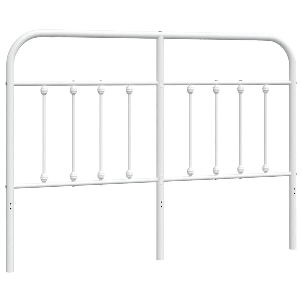 Metal Headboard White 152 cm Queen Metal Headboard White 152 cm Queen
