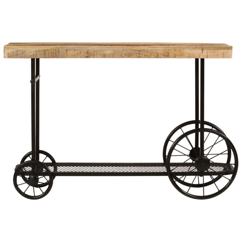 Console Table 112x36x76 cm Solid Wood Mango and Iron Console Table 112x36x76 cm Solid Wood Mango and Iron