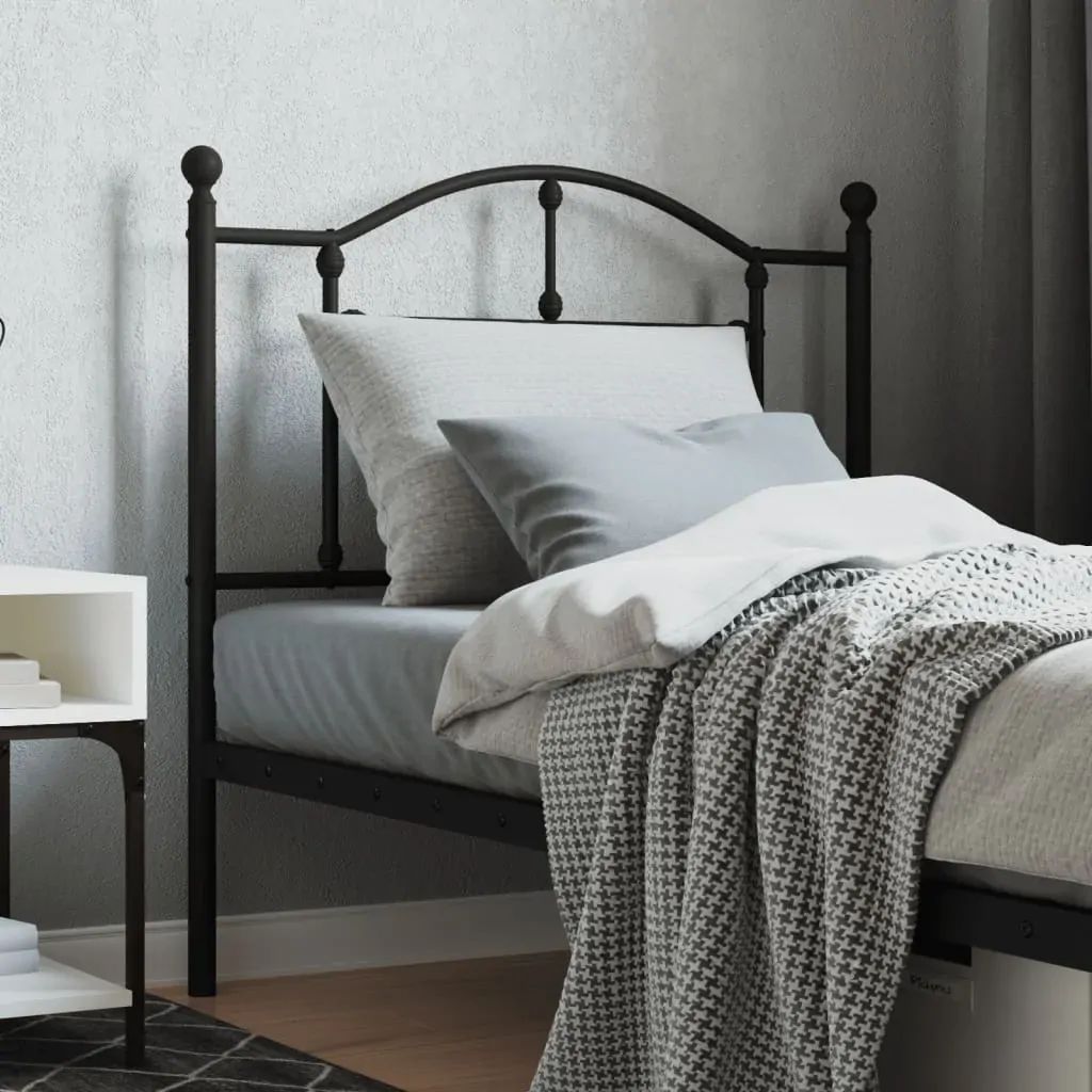 Metal Headboard Black 90 cm Metal Headboard Black 90 cm